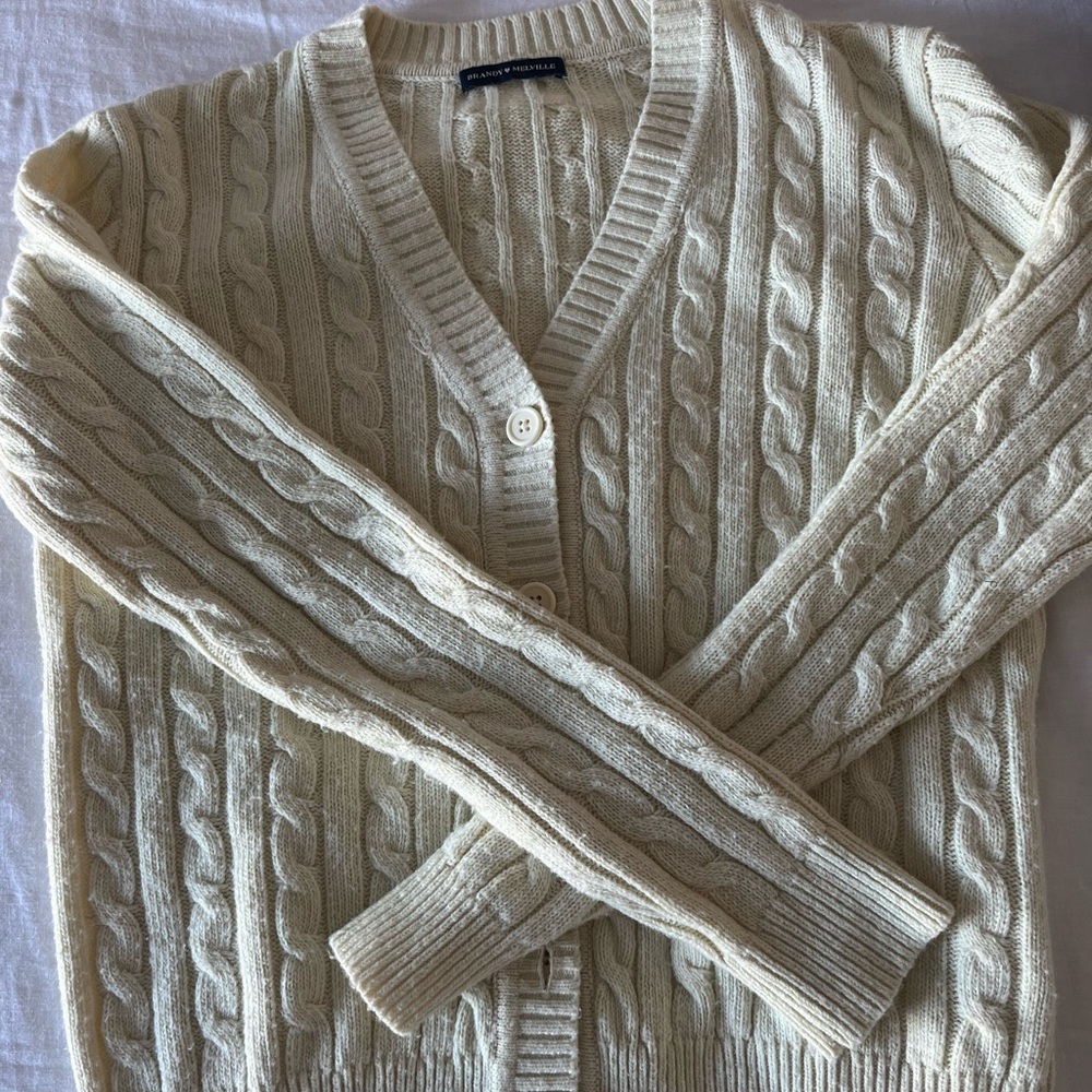 Brandy Melville cream cartigan